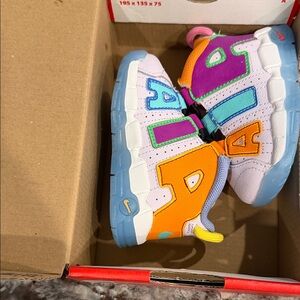 Nike Kids Colorblock Sneakers in Purple, Orange, Blue & Green